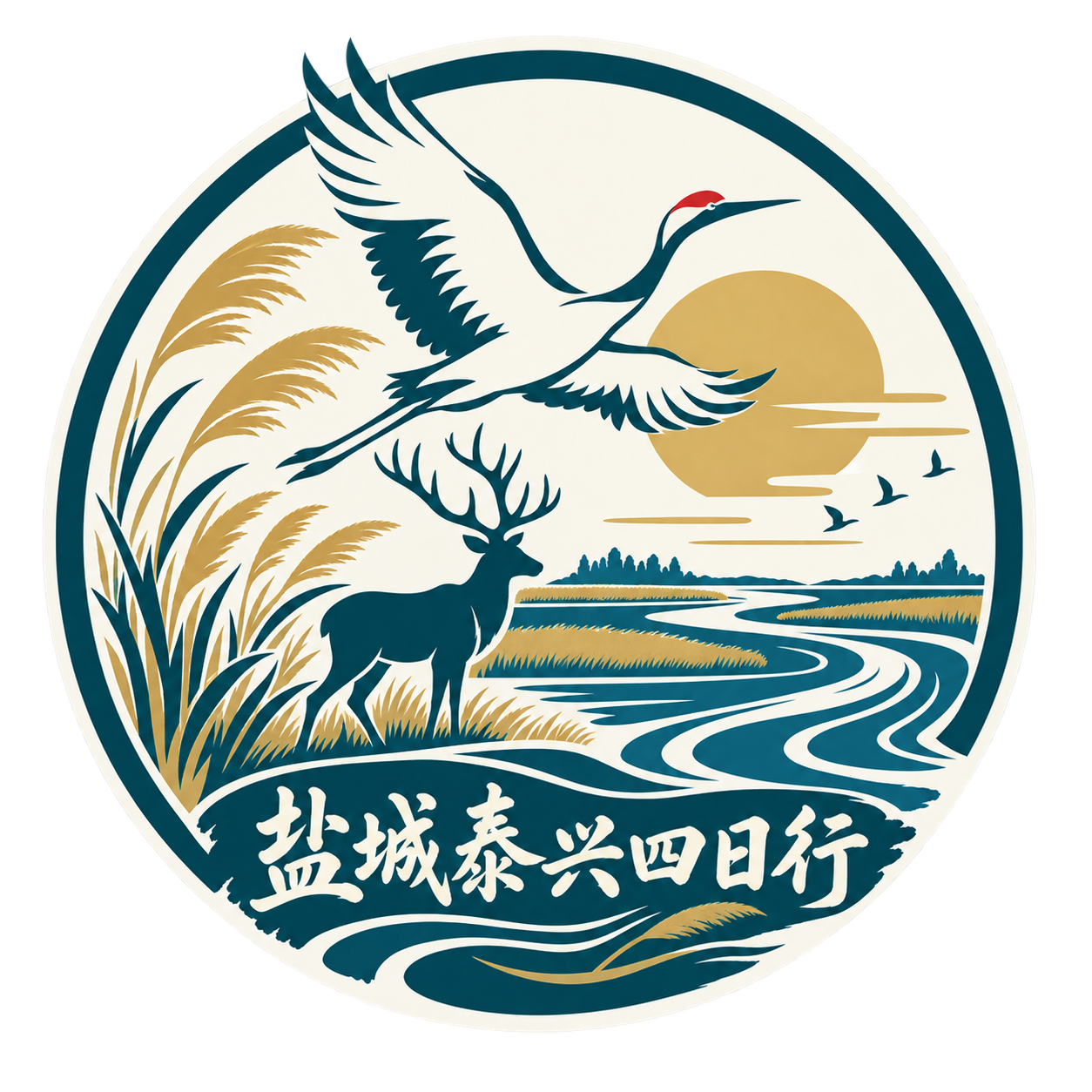 盐城泰兴四日行活动 Logo